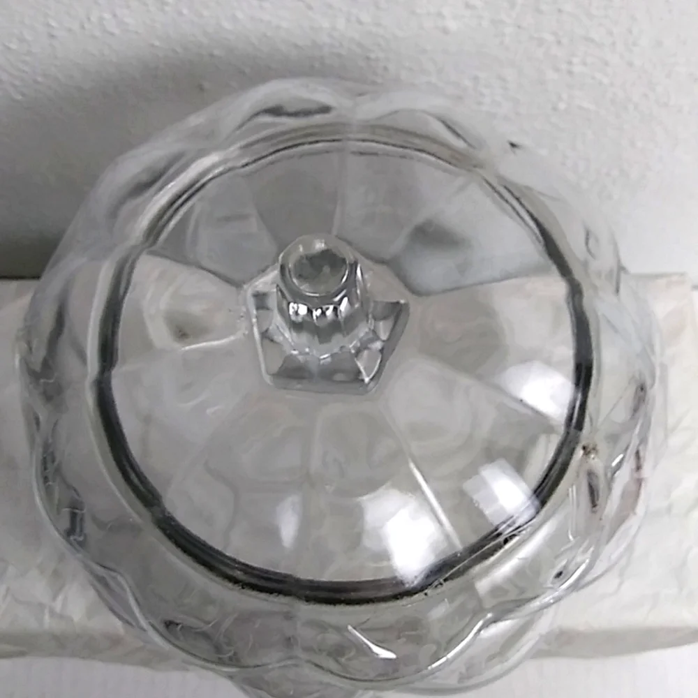Anchor Glass Pumpkin Candy Jar Clear Glass Holiday Party